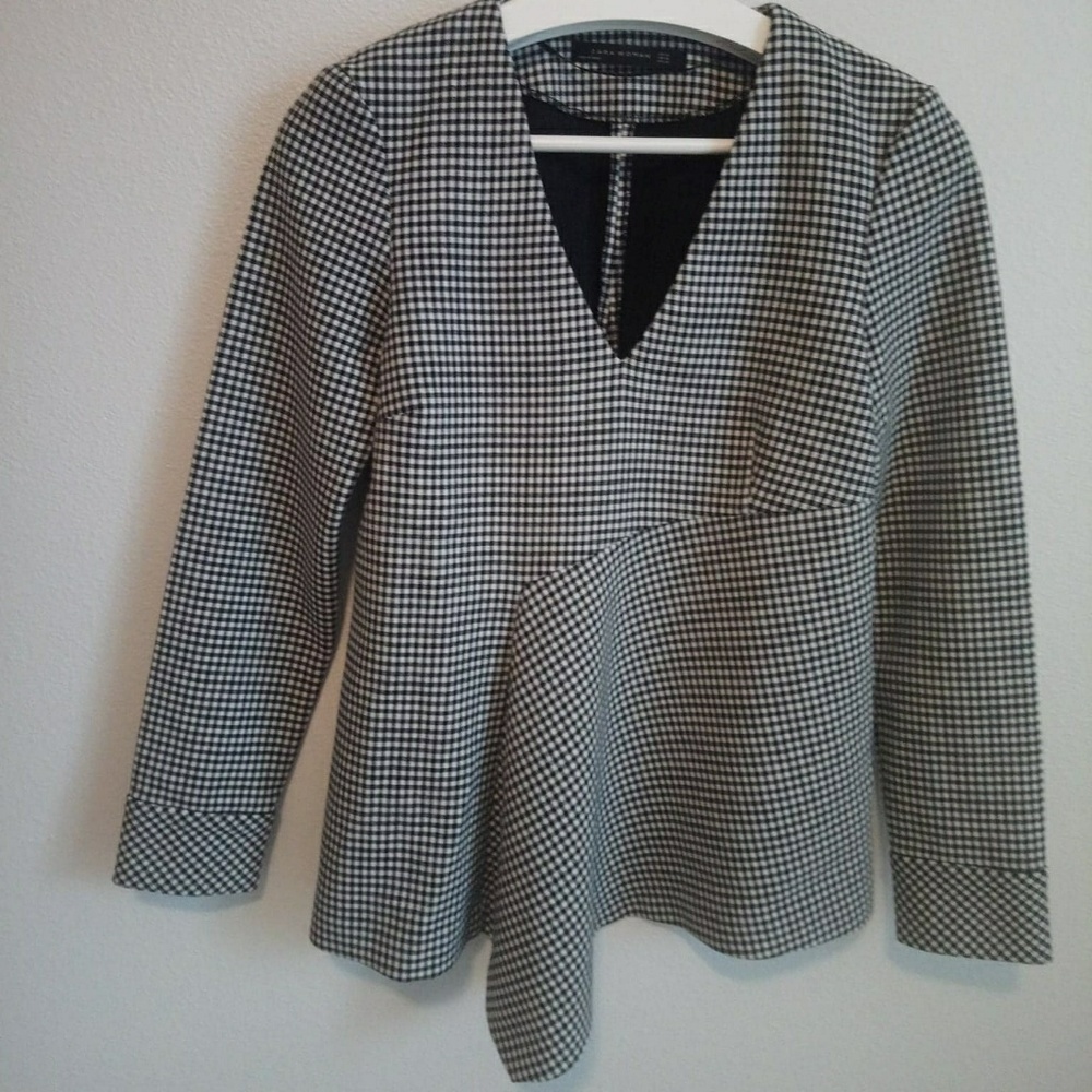 Zara Blazer black and white